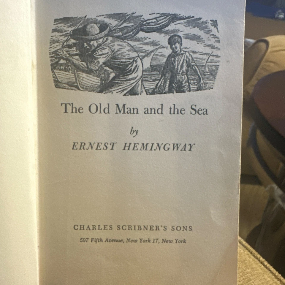 Ernest Hemingway, The Old Man and the Sea, 1952 College edition scarce - Image 4 of 4