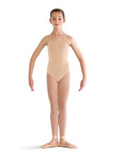 Bloch girls Pranay Adjustable Strap Camisole Leotard Size 12 Sand