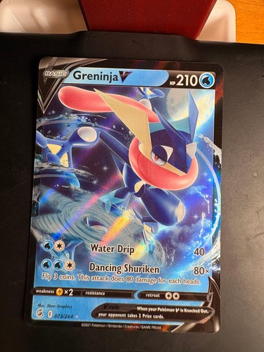 Greninja V 073/264 Holo Fusion Strike Pokemon - NM