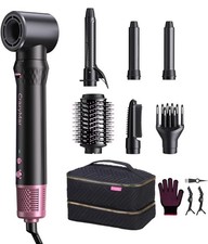 7-in-1 Hair Dryer Brush  Hair Styler, Fast Drying Blow Dryer  Curling Styling