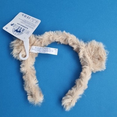 Build A Bear flauschiges Bär Stirnband neu mit Etikett 