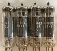 4 Philips  E84L 7320 tubes…original 1968 Matched quad