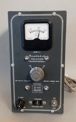 Vintage Heathkit IT-1 Isolation Transformer   Tested & Working - Meter Reads Low
