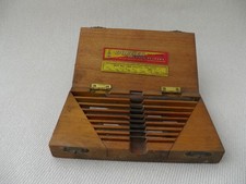 Set Vintage Dormer Hand Taper Pin Reamers - Set no. 143 in wooden box