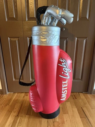 Vintage Amstel Light Beer sign  42” Golf Bag Inflatable Hanging Display