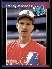 1989 Donruss Randy Johnson #42 NM HOF Rookie Card RC. rookie card picture