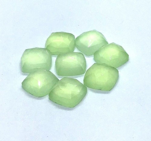 Cojín de calcedonia prehnita corte rosa piedra preciosa natural suelta para hacer joyas - Imagen 10 de 11
