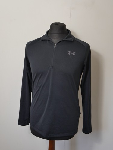 Under Armour Maglione Uomo ColdGear 1/4 Zip Pullover Nero Taglia S (T485) - Foto 1 di 9