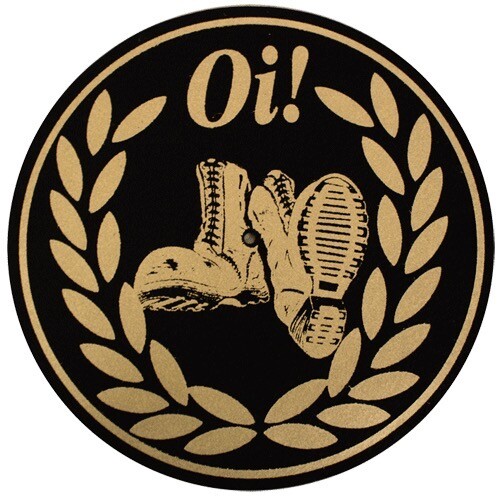 Oi Circular Vinyl Sticker skinhead punk boots retro laptop Oi Circular Vinyl Sticker skinhead punk boots retro laptop