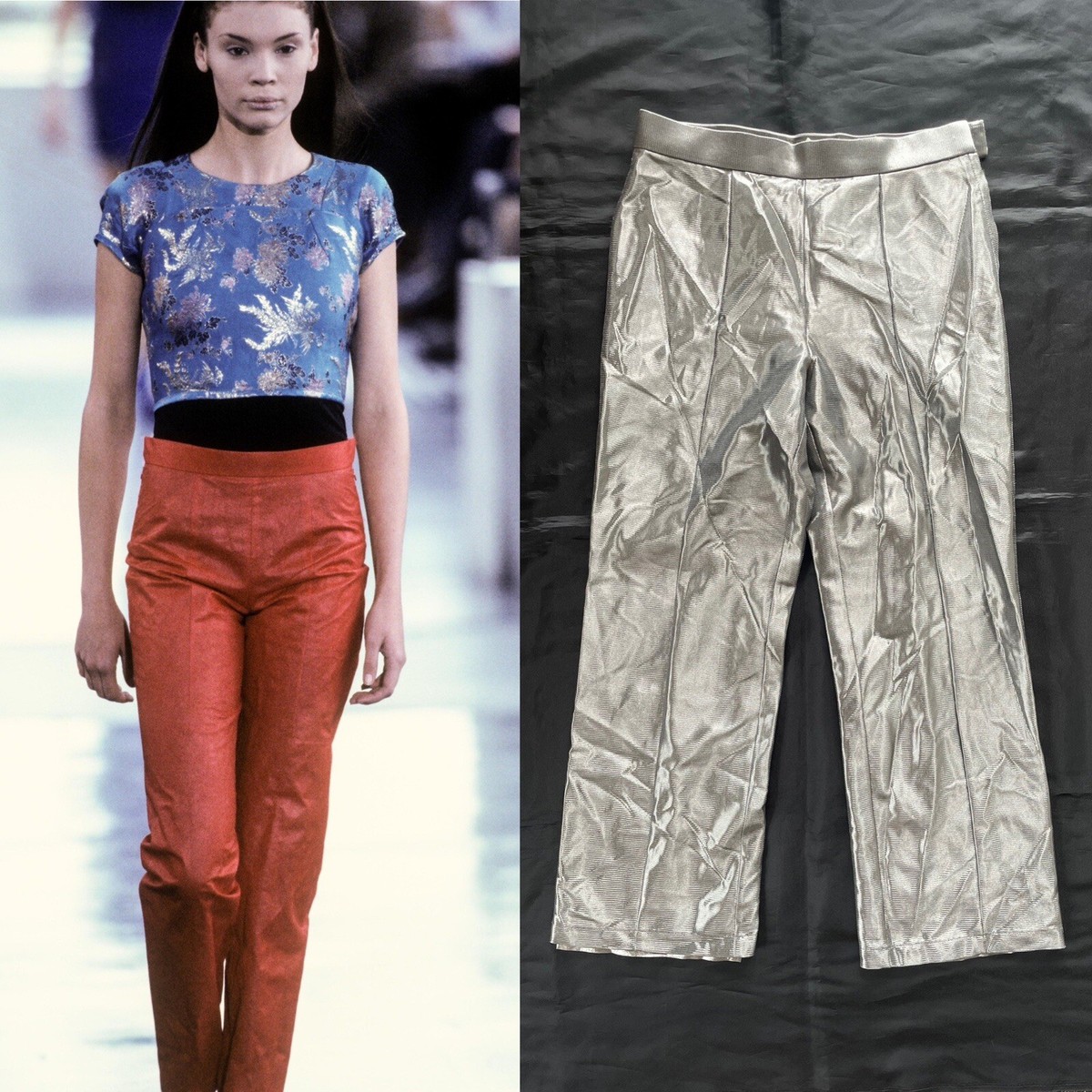 AD1995 90s Junya Watanabe Comme des Garcons Silver Pants | eBay AD1995 90s Junya Watanabe Comme des Garcons Silver Pants | eBay