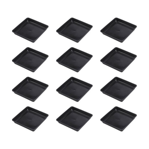12 Pcs Flower Pot Bottom Mat Saucer Potted Plant Square Saucers for Plants - Picture 7 of 12