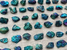 Grade A++ Small Chalcopyrite Natural Stone, Raw Peacock Ore, Wholesale Bulk Lot