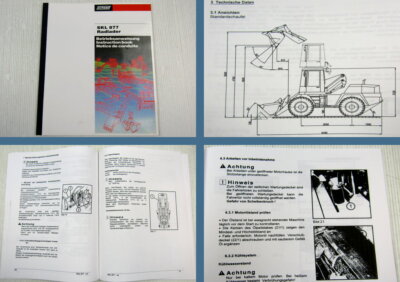 Schaeff SKL877 Radlader Betriebsanleitung Bedienungsanleitung 01/1996