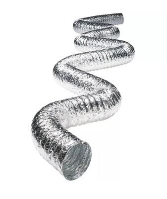NOS Aluminum Flex 4  Dryer Vent,  Deflecto Supurr-Flex  #F0450  30ft + 10ft 