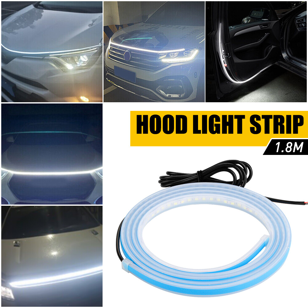 Waterproof 180cm LED Running Light Strip for Car Hood Daytime Engine Cover