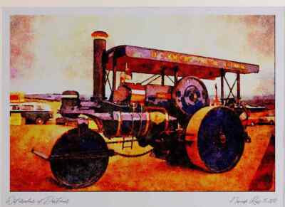 468036 1943 A Modern Marshall Dampfwalze Ultimate A4 Aquarelldruck