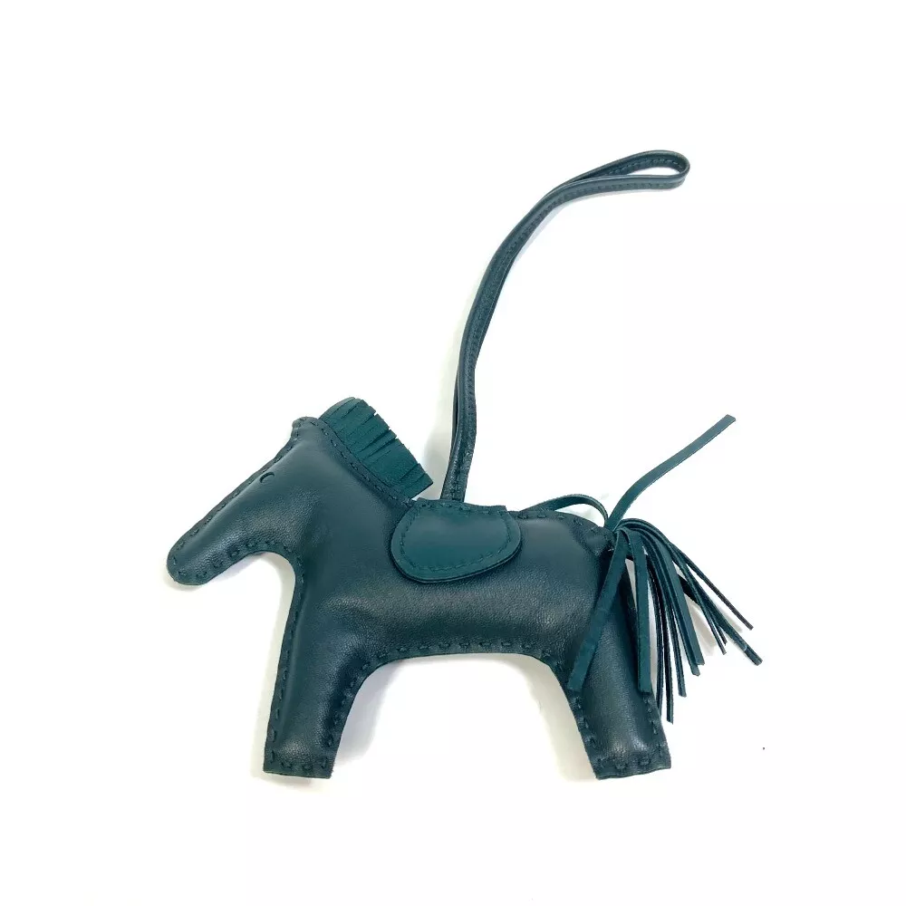 Hermes Limited Edition So Black Rodeo Horse MM Bag Charm