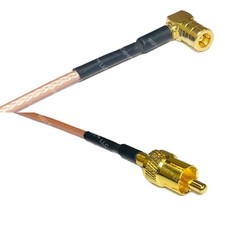 RG316 SMB FEMALE ANGLE to RCA MALE RF Cable Rapid-SHIP LOT
