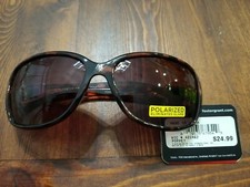 NWT Foster Grant Poppet Polarized Fashion Sunglasses, Brown Tortoise