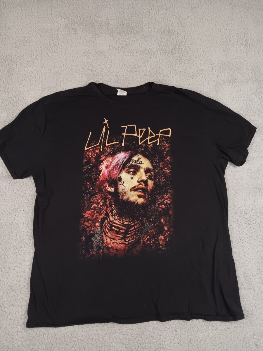 Lil Peep Goth Boy Clique GBC Rap Hip Hop Graphic T Shirt Men's XL