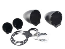 Tweeter  Midrange Speaker Pods Pair A Pillar Dash Mount Mids Highs ABS Plastic