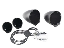 Tweeter & Midrange Speaker Pods Pair A Pillar Dash Mount Mids Highs ABS Plastic