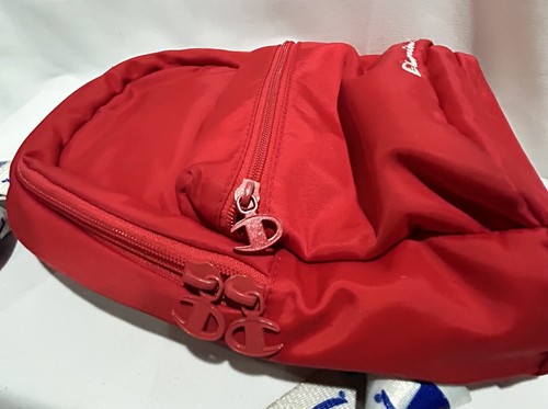 Champion Backpack Mini Red 2 Pocket Adjustable Straps With Logo - Picture 2 of 8