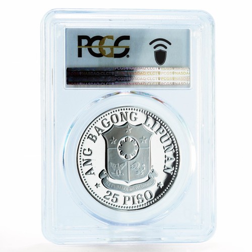 Philippines 25 piso Emilio Aguinaldo PR70 PCGS silver coin 1975 - Picture 2 of 2