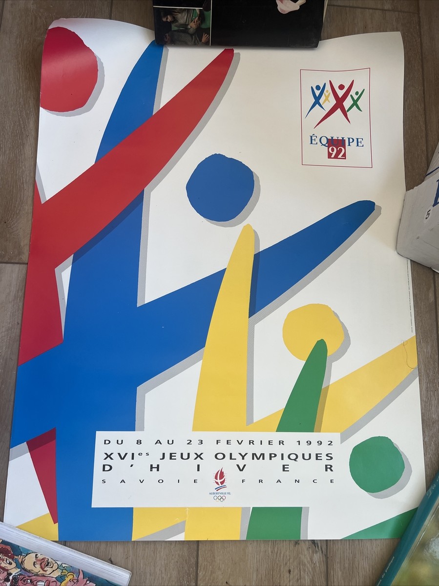 Vintage poster – Jeux Olympique d'Hiver, Albertville – Galerie 1 2 3