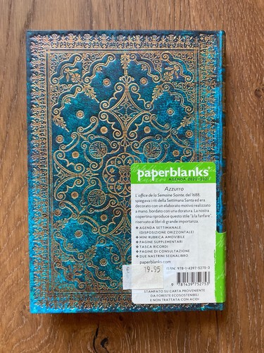 Agenda Paperblanks 2020-21 18 Mesi - Foto 2 di 4