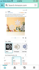 12 IN Christmas Decoration Snowflakes 24 pieces Color White