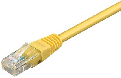 7m Patchkabel Cat-5e FTP/UTP RJ45 Netzwerk-Kabel 2xStecker *gelb*