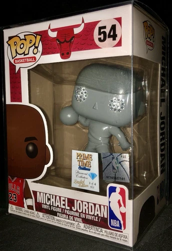 RARE! 1/4 ONLY 4 MADE NBA Michael Jordan Diamond Bulls Basketball Funko Prime Ex
