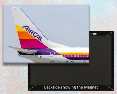 Air Cal Tail Handmade 3.25'' x 2.25'' Fridge Magnet (PMCT4045)