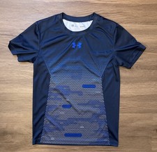 Under Armour Boys Navy Heat Gear Short Sleeve Athletic Shirt 7