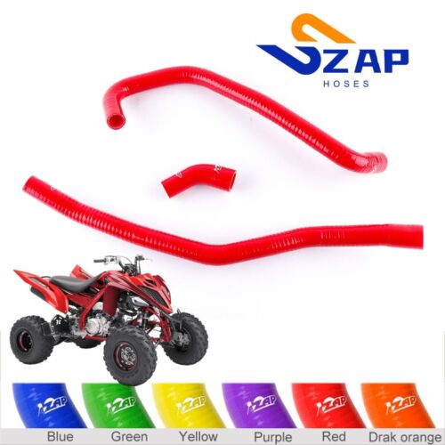 Silicone Radiator Hose Kit Red Pipe For 2006-2023 Yamaha Raptor 700 700R YFM700 - Picture 1 of 8