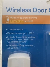 GE Wireless Door Kit Doorbell 2 Sounds Battery Powered 19247
