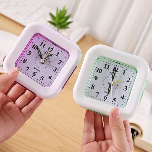 Simple Small Table Clock Cute Bedside Clock Fashion Lazy Alarm Clock Bedroom - Picture 3 of 11