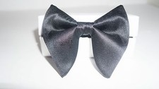 OVERSIZED Bow Tie, Black Silk Bow Tie, Black Bow tie, Tuxedo Bow Tie, Big Bowtie