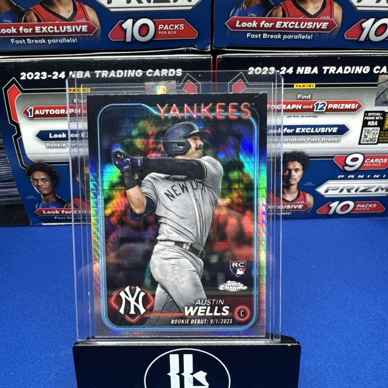 2024 Topps Chrome Update AUSTIN WELLS RC Rookie Debut Prism Refractor #USC197