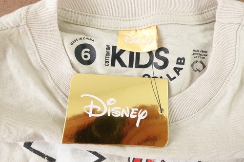 Camiseta Disney Algodón Sobre Niños Talla 6 Manga Corta Mickey & Friends Gráfico Nueva Con Etiquetas - Imagen 6 de 8