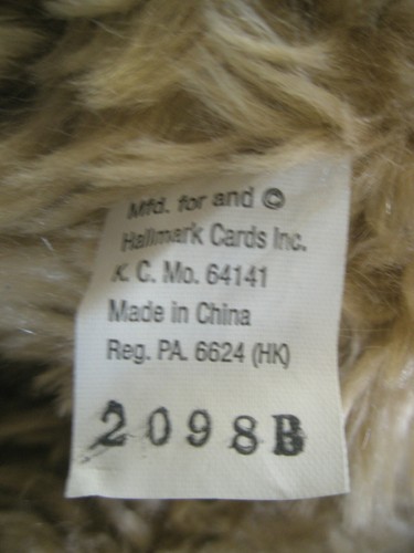 Hallmark plush TEDDY BEAR 100 Year Anniversary 13" w/ shag fur & jointed limbs - Picture 7 of 11