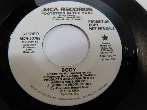 Body – Footsteps In The Dark 1990 7" Single PROMO MCA- 53768 - Picture 3 of 4