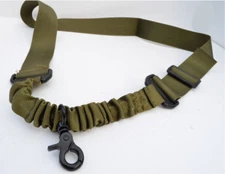 Bungee Gun Sling Single Point One Point Sling Rifle Shotgun - OD Green