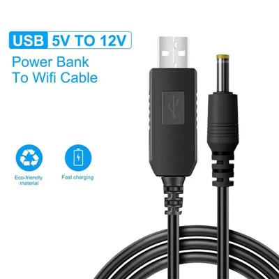 USB DC 9V To 12V Power Cable USB To DC Jack Adapter Wire USB Boost Power Cord Pl