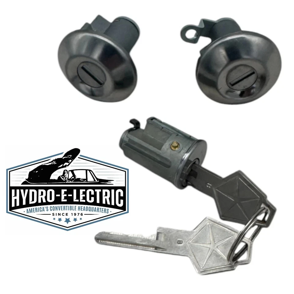 Новый 1963-1964 Dodge 330 и 440 полный комплект замков в оригинальном стиле с ключами Chrysler - Изображение 3 из 4