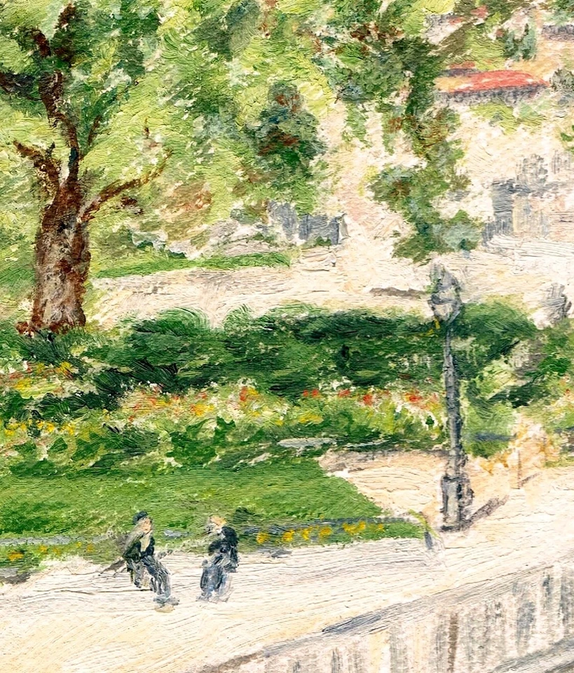 Fine Art Giclee Limited Edition Canvas Print Stockholm Swiss Cityscape Painting - Image 3 of 4