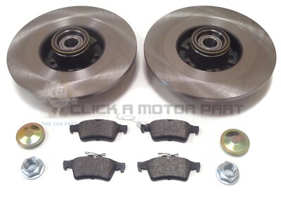 RENAULT ESPACE 1.9 2.0 2.2 DCi REAR BRAKE DISCS & PADS WHEEL BEARINGS ABS RINGS