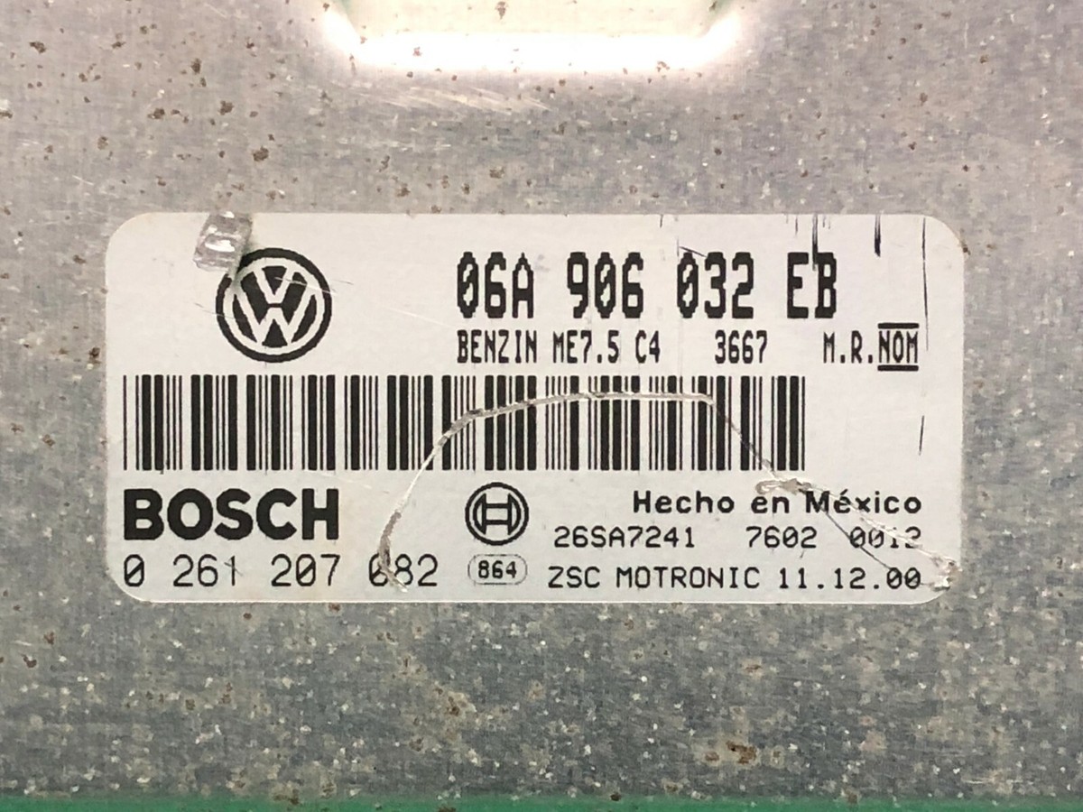 01 VW Beetle ECU ECM Engine Control Computer Module 06a 906 01 VW Beetle ECU ECM Engine Control Computer Module 06a 906