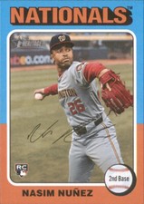 2024 Topps Heritage High Number - Nasim Nunez Washington Nationals #687 (RC)